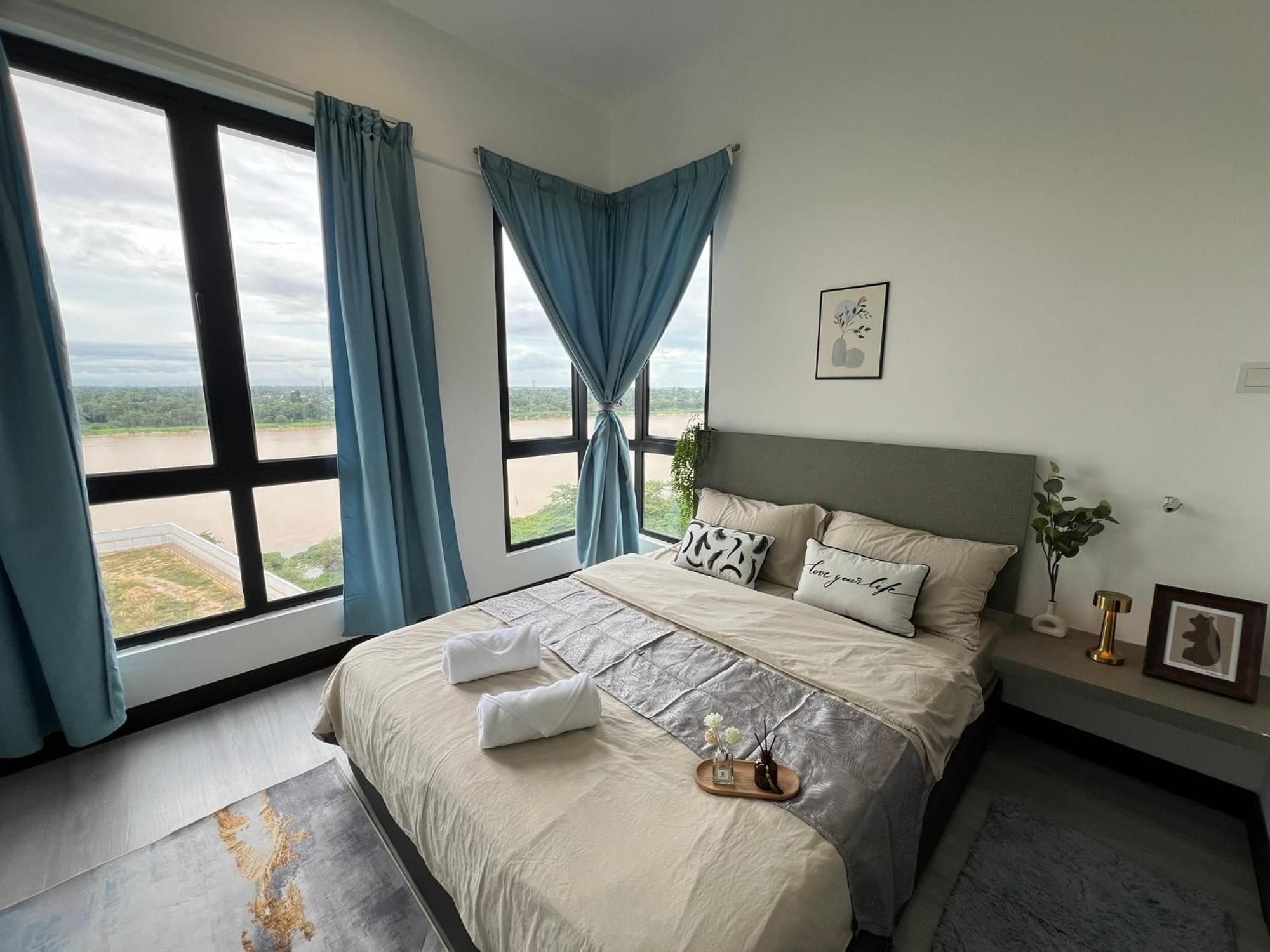 Riverview 8pax 3br In Kbtown Wi-fi, B-12-3 Apartment